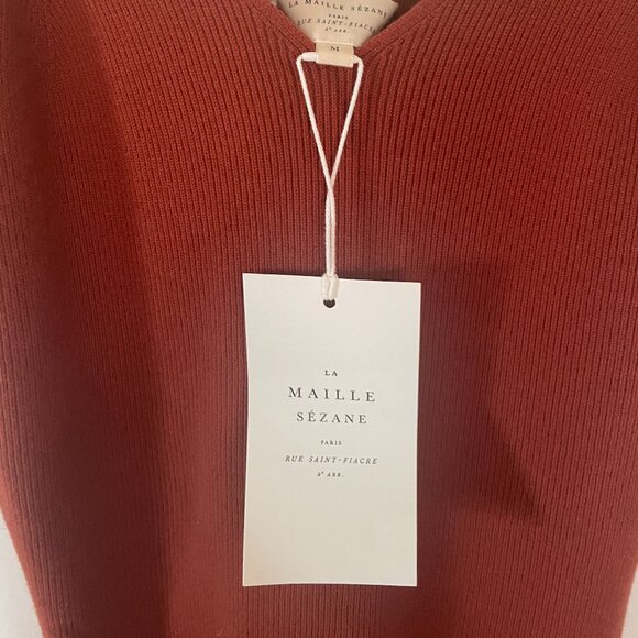 Sezane Lindsey Dress, Rust, Size M - Picture 6 of 8